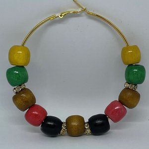 Beaded Hoops